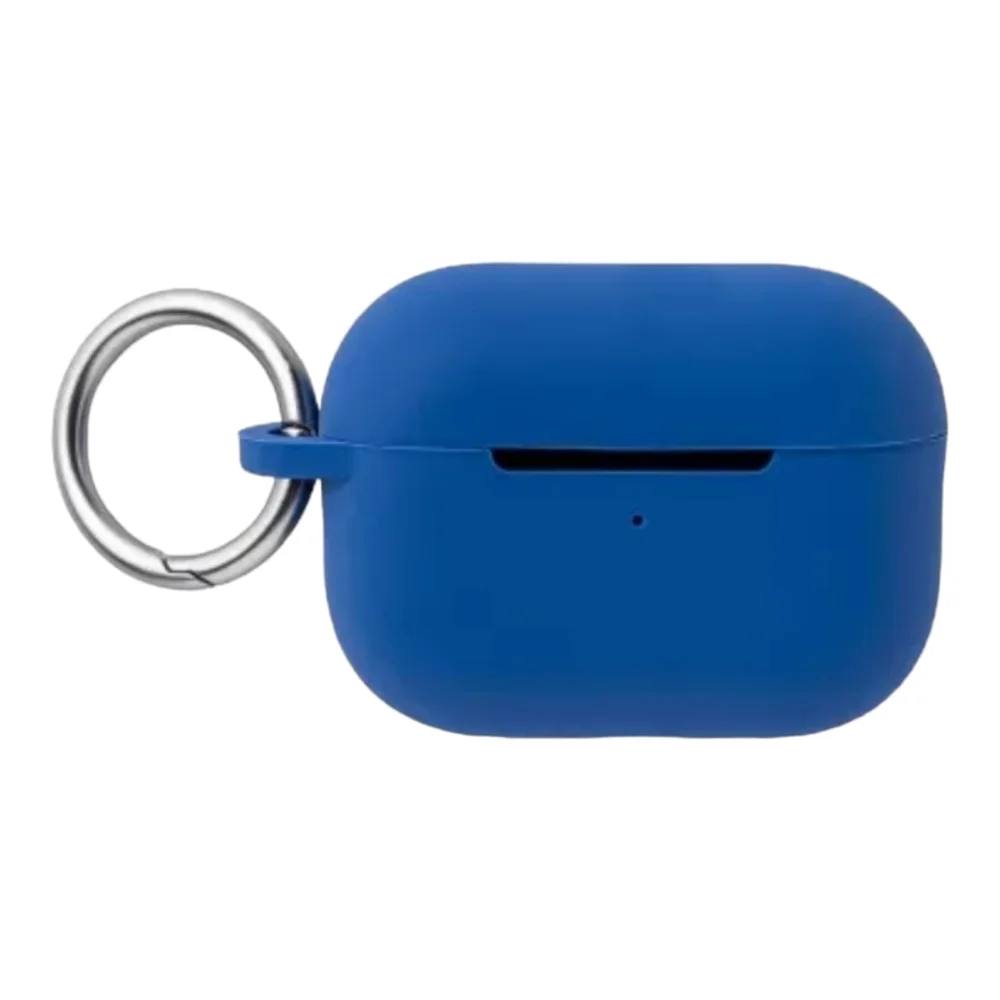 heyday Apple AirPods Pro (1/2 Generation) Sofy Blue Silicone Case Carabiner Clip